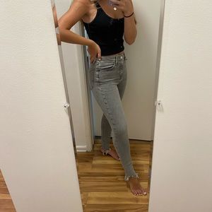 Topshop Jamie Grey Jeans